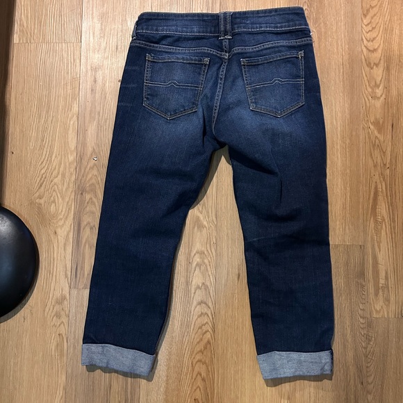 Arizona Jean Company Women’s Deep Indigo Cropped Jeans – Classic Denim Crop Pant - Picture 4 of 4